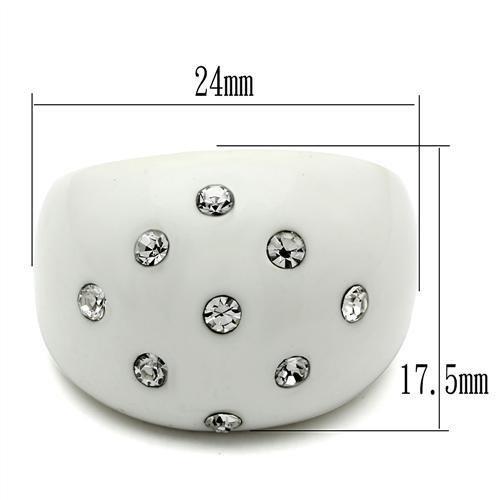 LO2389 - Resin Ring with Synthetic Synthetic Stone in Multi Color-1