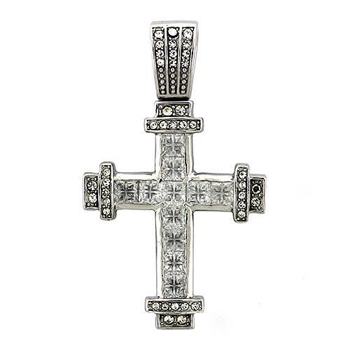 LOAS1326 925 Sterling Silver Pendant with AAA Grade CZ in-0