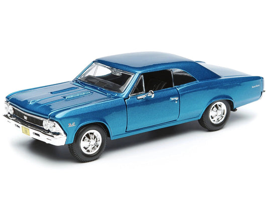 1966 Chevrolet Chevelle SS 396 Blue Metallic 1/24 Diecast Model Car by Maisto Maisto