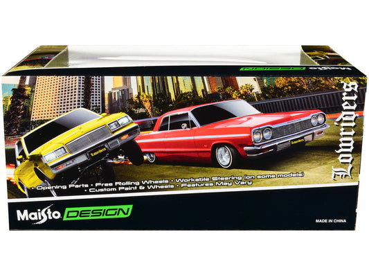 1965 Chevrolet El Camino Lowrider Gold Metallic with Graphics "Lowriders" Series 1/25 Diecast Model Car by Maisto Maisto