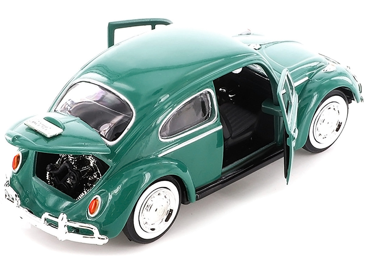 1966 Volkswagen Beetle Green 1/24 Diecast Model Car by Motormax Motormax