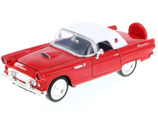 1956 Ford Thunderbird Red 1/24 Diecast Car Model by Motormax-1