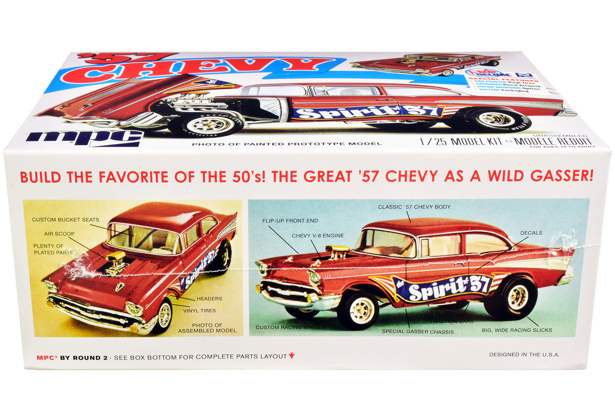 Skill 2 Model Kit 1957 Chevrolet Gasser Flip Nose "Spirit of 57" 1/25 Scale Model by MPC MPC