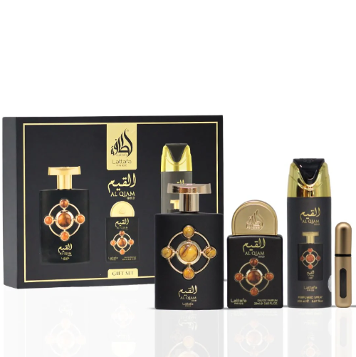Lattafa Al Qiam Gold 3 Piece Gift Set W2B