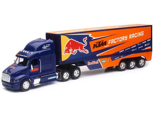 Peterbilt 387 Truck Dark Blue "Red Bull - KTM Factory Racing" 1/32 Diecast Model by New Ray New Ray