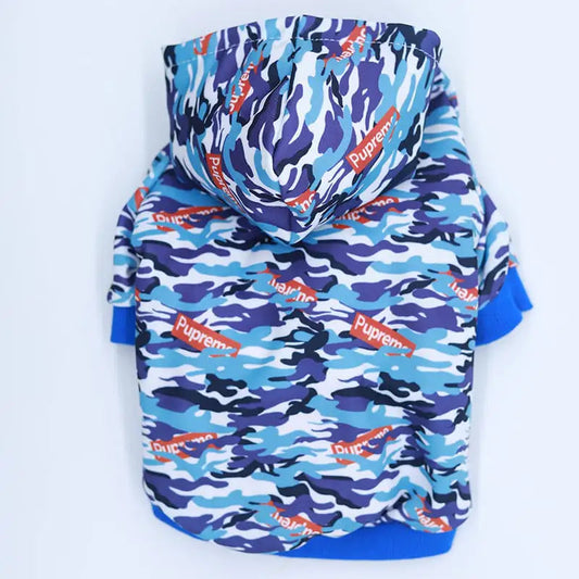 Camouflage Pet Hoodie with Printed Design Best YouTube Store