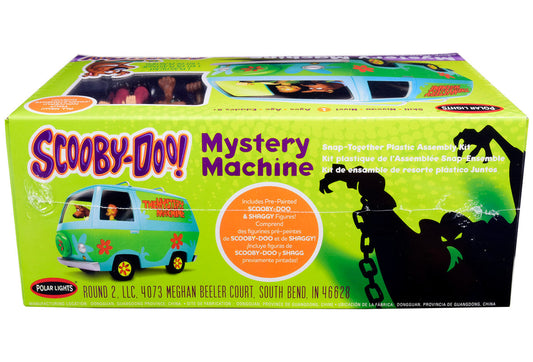 Skill 1 Snap Model Kit The Mystery Machine with Two Figurines (Scooby-Doo and Shaggy) 1/25 Scale Model by Polar Lights Polar Lights