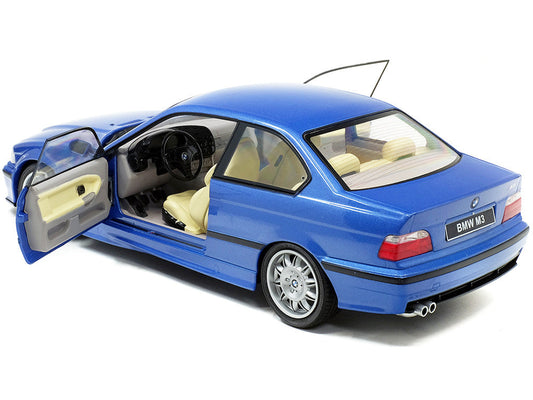 1994 BMW E36 M3 Blue Estoril Metallic 1/18 Diecast Model Car by Solido Solido
