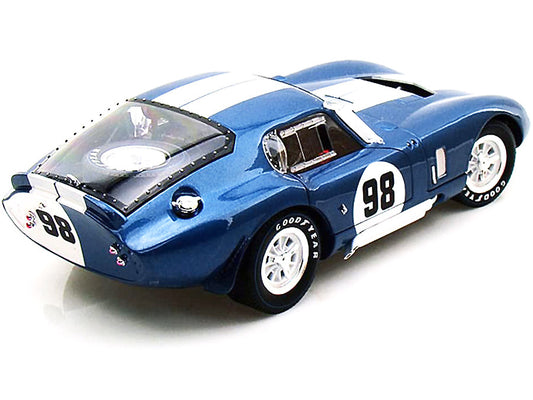 1965 Shelby Cobra Daytona Coupe #98 Blue 1/18 Diecast Model Car by Shelby Collectibles-1
