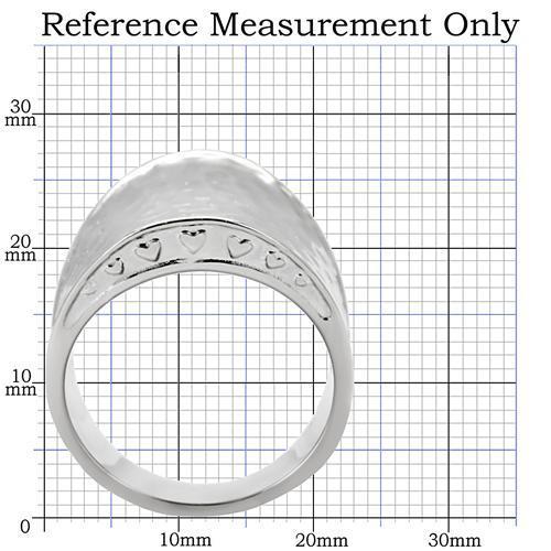 TK140 - High polished (no plating) Stainless Steel Ring with No Stone-1