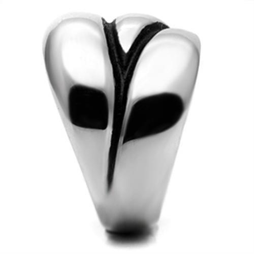 TK633 - High polished (no plating) Stainless Steel Ring with No Stone Alamode