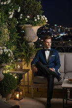 "Vermont" Indigo Blue Tuxedo Jacket Tux-USA