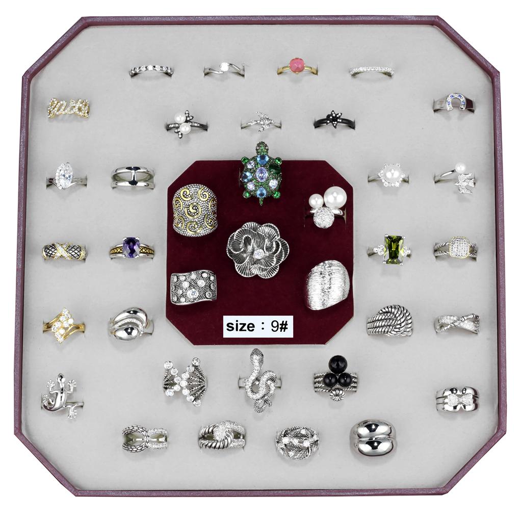 VK-012-SIZE9 - Assorted Brass Ring with Assorted in Assorted-0