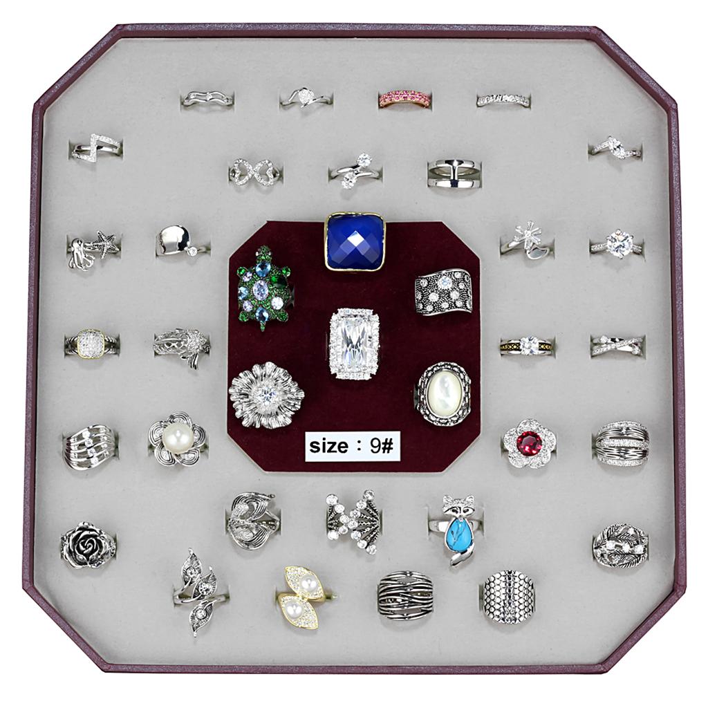 VK-013-SIZE9 - Assorted Brass Ring with Assorted in Assorted-0