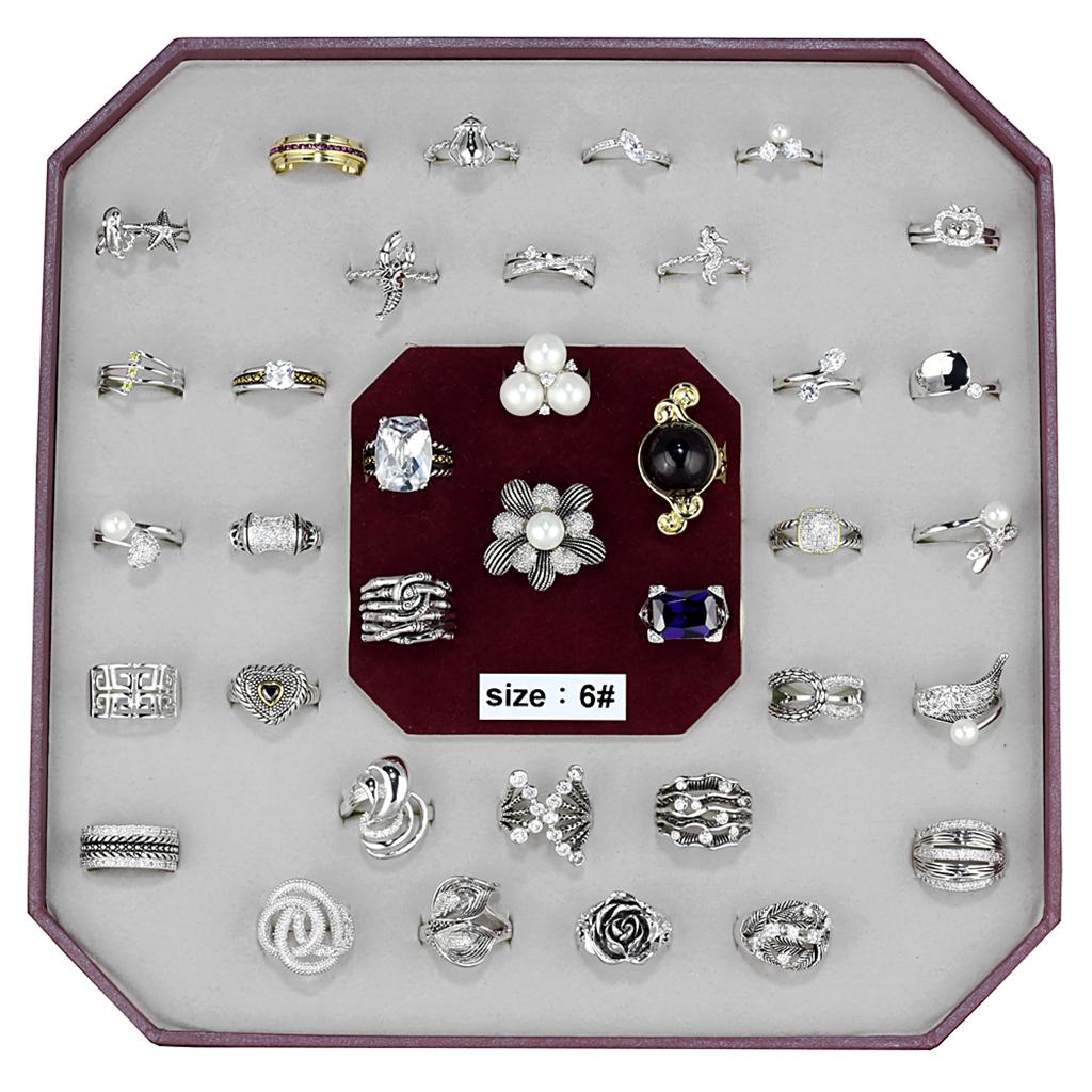 VK-018-SIZE6 - Assorted Brass Ring with Assorted in Assorted-0