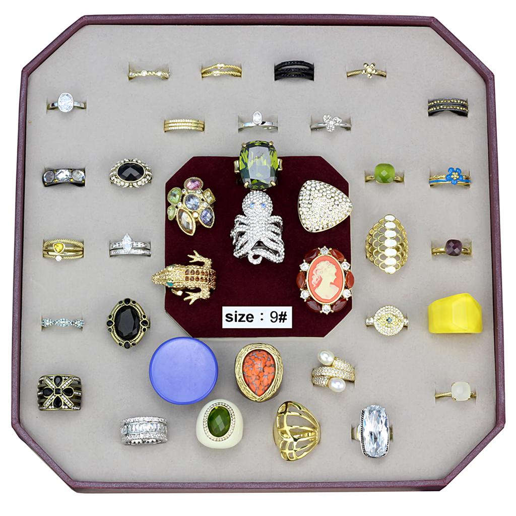 VK-025-SIZE9 - Assorted Brass Ring with Assorted in Assorted-0