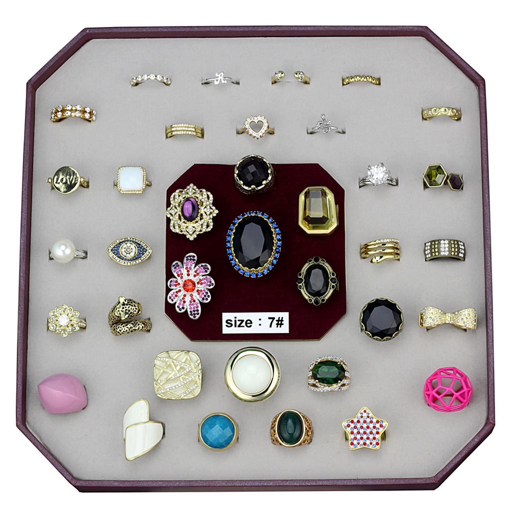 VK-034-SIZE7 - Assorted Brass Ring with Assorted in Assorted-0