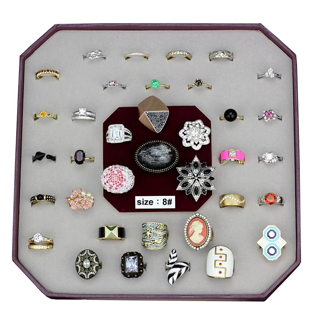 VK-044-SIZE8 - Assorted Brass Ring with Assorted in Assorted-0