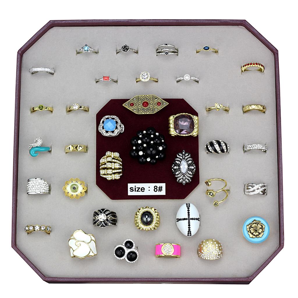 VK-047-SIZE8 - Assorted Brass Ring with Assorted in Assorted-0