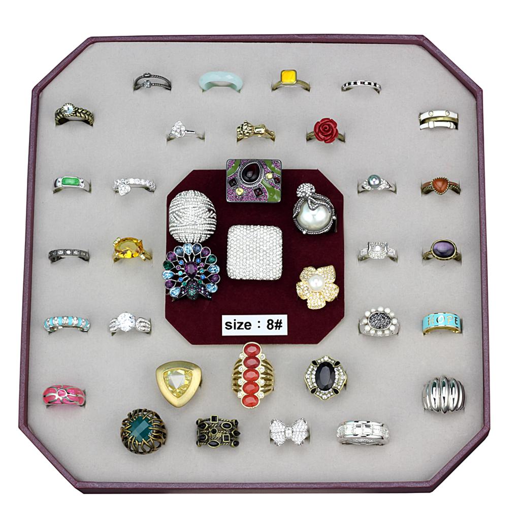 VK-054-SIZE8 - Assorted Brass Ring with Assorted in Assorted-0