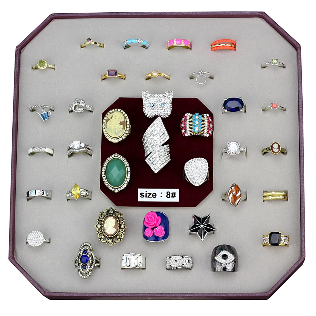 VK-055-SIZE8 - Assorted Brass Ring with Assorted in Assorted-0