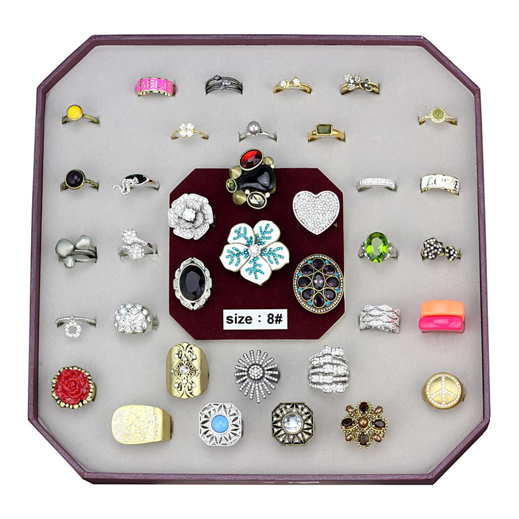 VK-056-SIZE8 - Assorted Brass Ring with Assorted in Assorted-0