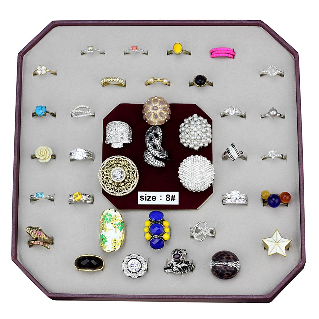 VK-057-SIZE8 - Assorted Brass Ring with Assorted in Assorted-0