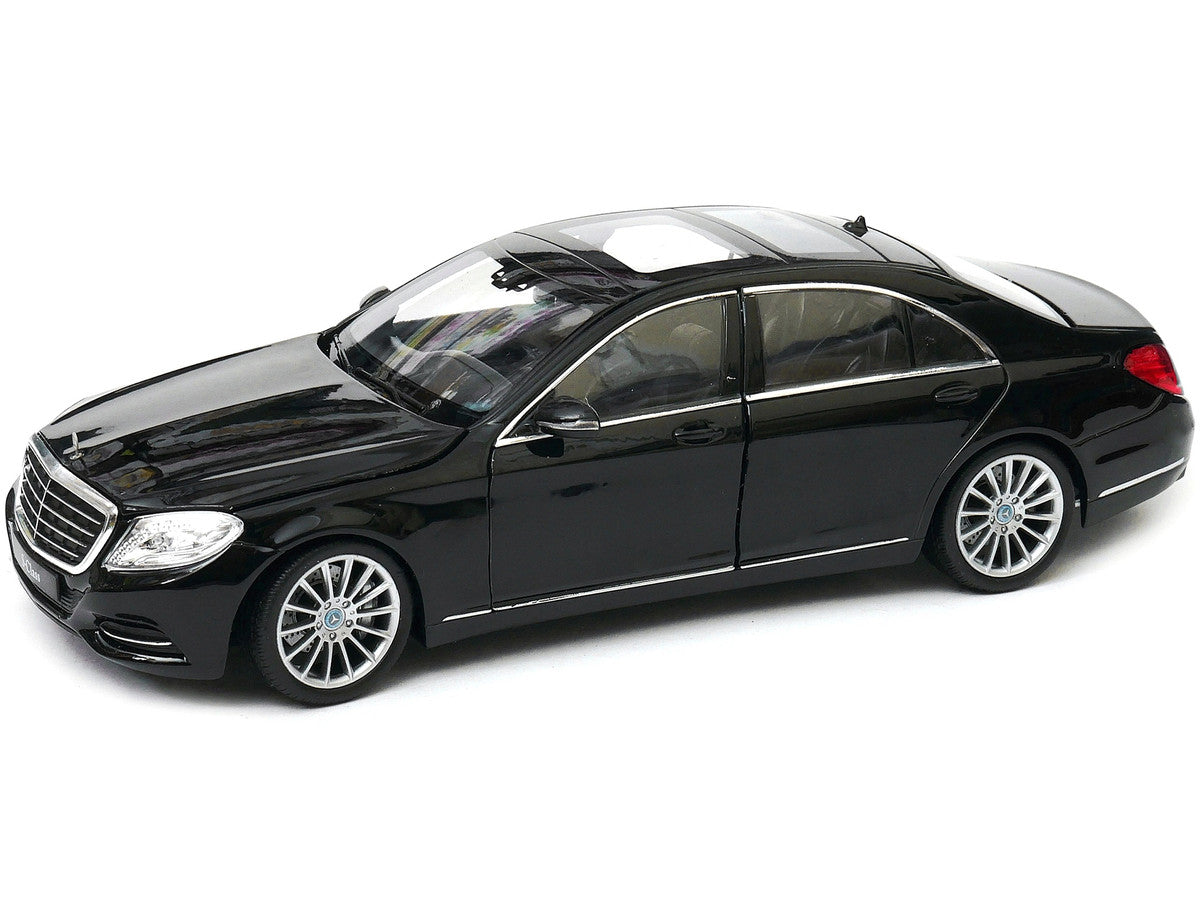 Mercedes Benz S Class with Sunroof Black "NEX Models" 1/24 Diecast Model Car by Welly Welly