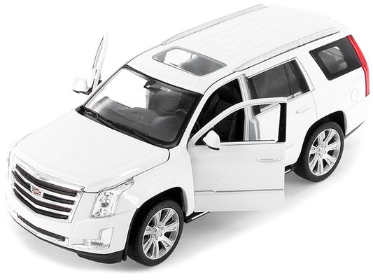 2017 Cadillac Escalade with Sunroof White 1/24-1/27 Diecast Model Car by Welly Welly