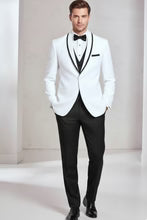 "Xavier" White Tuxedo Jacket Tux-USA