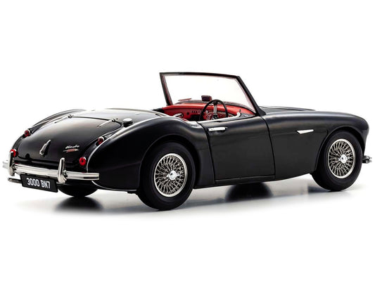 Austin Healey 3000 Mk-1 (BN7) Convertible RHD (Right Hand Drive) Black 1/18 Diecast Model Car by Kyosho