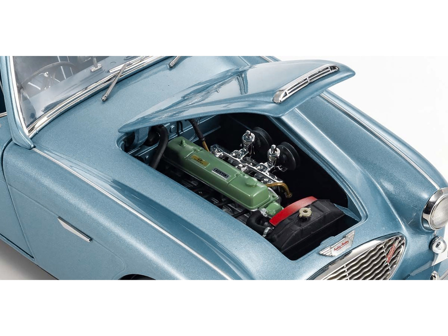 Austin Healey 3000 Mk-1 (BN7) Convertible RHD (Right Hand Drive) Healey Blue 1/18 Diecast Model Car by Kyosho