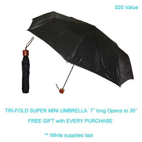 Discovery Journey Canvas Shoulder Bag with FREE Mini Umbrella W2B