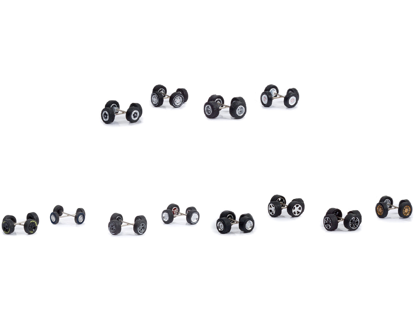 "Wheel & Tire Packs" Set of 3 Multipacks Series 6 1/64 Scale Models by Greenlight