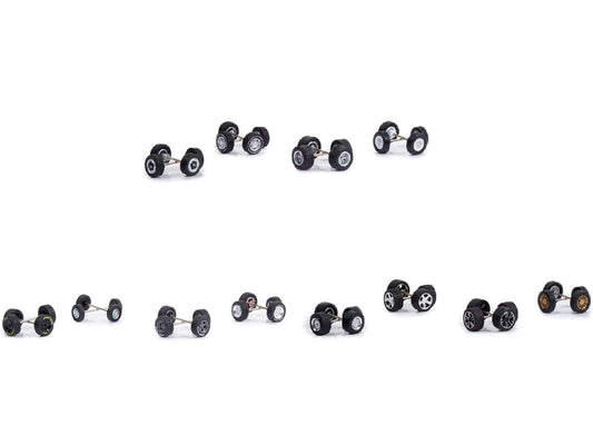 "Wheel & Tire Packs" Set of 3 Multipacks Series 6 1/64 Scale Models by Greenlight