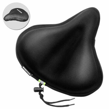 SGODDE 27x26cm Bike Saddle Memory Foam Comfort Breathable Reflective Bicycle Seat for MTB Exercise Bike E-Bike with Waterproof Cover Banggood Dropship