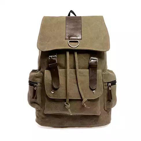 Back To Campus Canvas Backpack In 4 Colors W2B