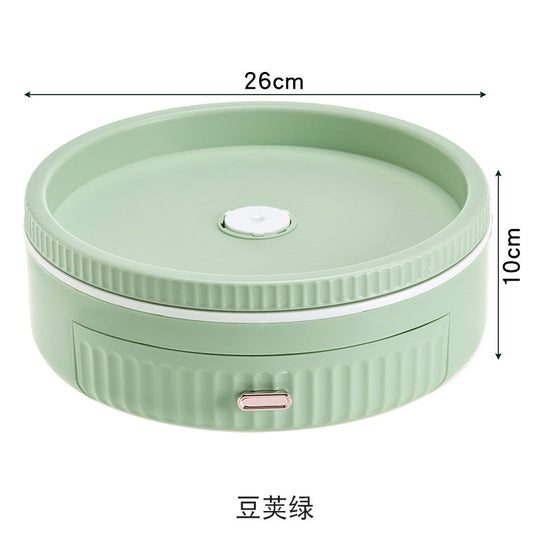 Kitchen multifunctional rotating storage rack rotating seasoning rack toilet cosmetics storage table rotating storage tray Hypersku