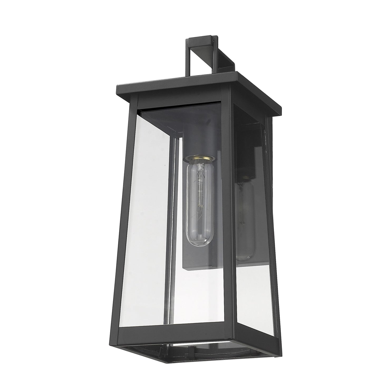 Black Contempo Elongated Outdoor Wall Light homeroots lighting