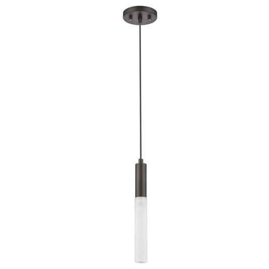 Bronze Pendant Hanging Light with Frosted Glass Shade homeroots lighting