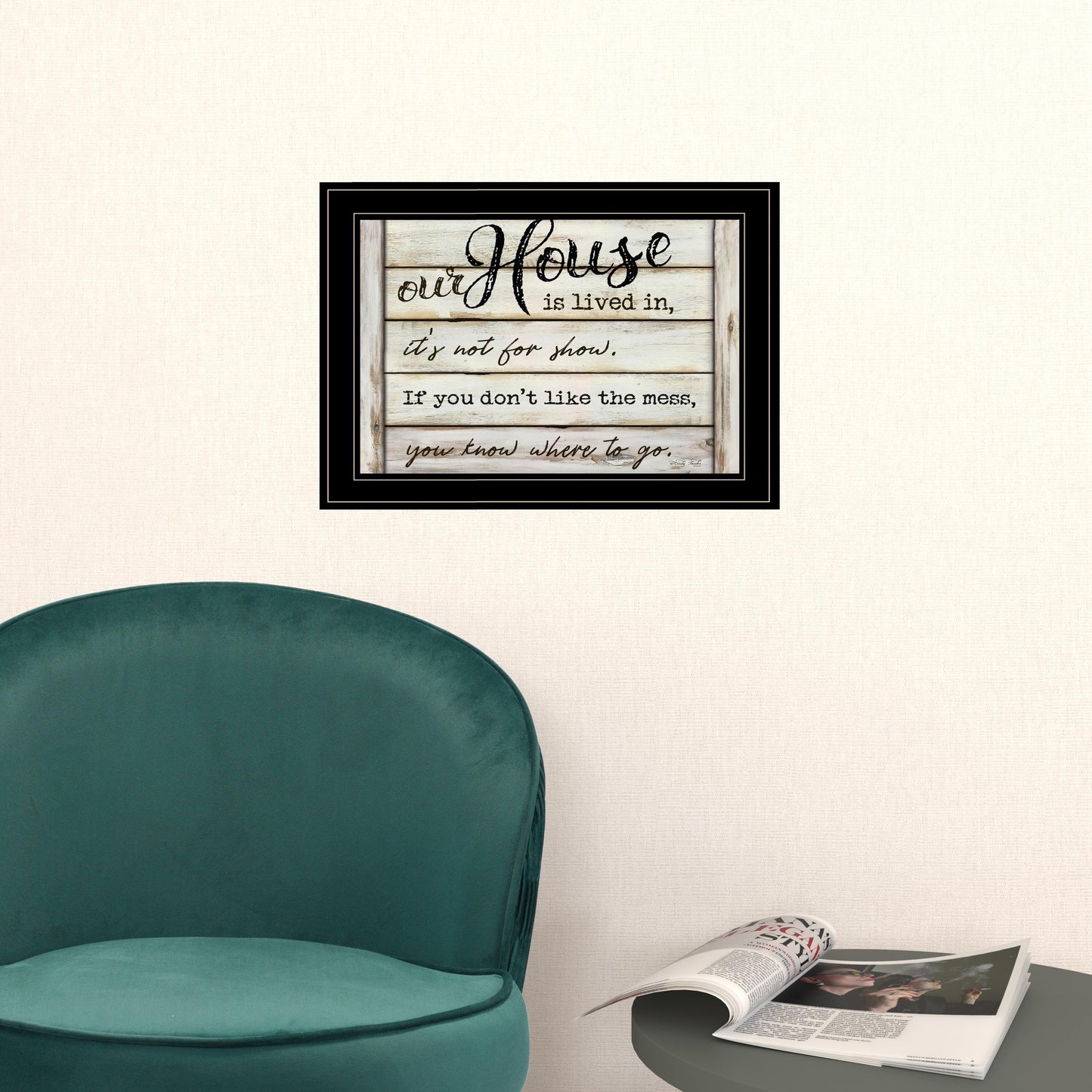 Set Of Two Family Values 2 Black Framed Print Wall Art