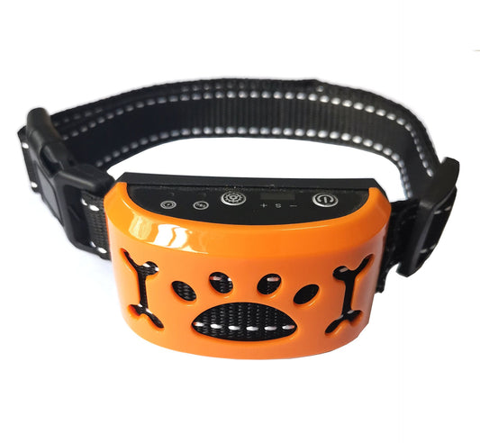Pet Collar Automatic Identification Vibration Electric Shock Stop Barking for traction Hypersku