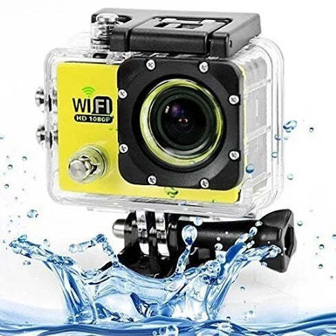 All PRO Action Sports Camera With 1080P HD And WiFi 18 PCS Of Accessory Included W2B