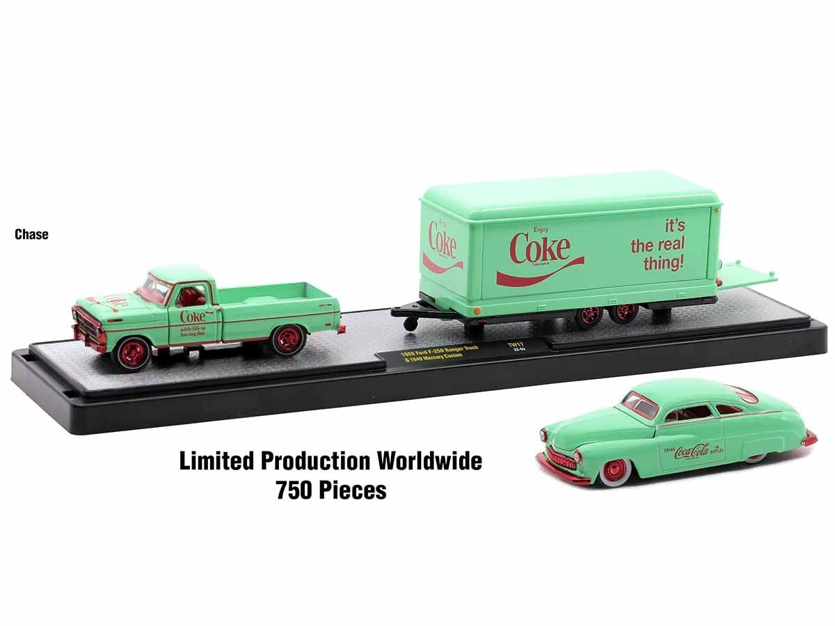 Auto Haulers "Coca-Cola" Set of 3 pieces Release 17 Limited Edition to 8400 pieces Worldwide 1/64 Diecast Models by M2 Machines