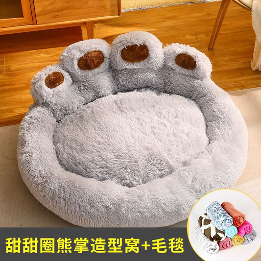 Kennel winter warm large dog Golden retriever bed Four seasons universal deep sleep cat kennel winter pet supplies