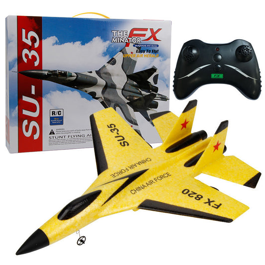 SU35 Remote Control AircraftFX820 remote control fighter fixed wing glide foam children's model airplane