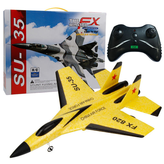 SU35 Remote Control AircraftFX820 remote control fighter fixed wing glide foam children's model airplane Hypersku