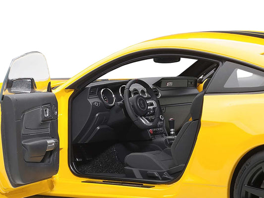Ford Mustang Shelby GT-350R Triple Yellow with Black Stripes 1/18 Model Car by Autoart