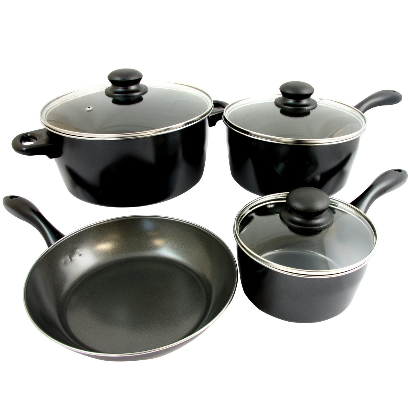 Sunbeam Armington 7-Piece Cookware Set, Black SUNBEAM