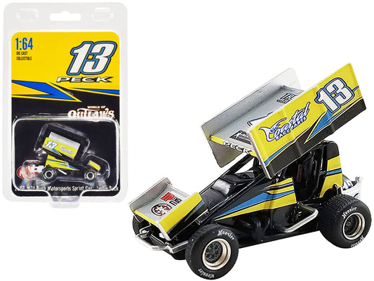 Winged Sprint Car #13 Justin Peck "Coastal Race Parts" Buch Motorsports "World of Outlaws" (2022) 1/64 Diecast Model Car by ACME Acme